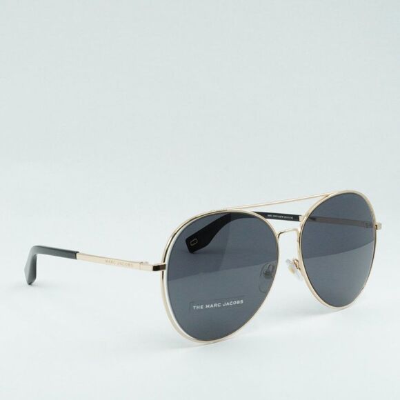 Marc Jacobs Gold Frame Sunglasses with Black Lenses main image 4